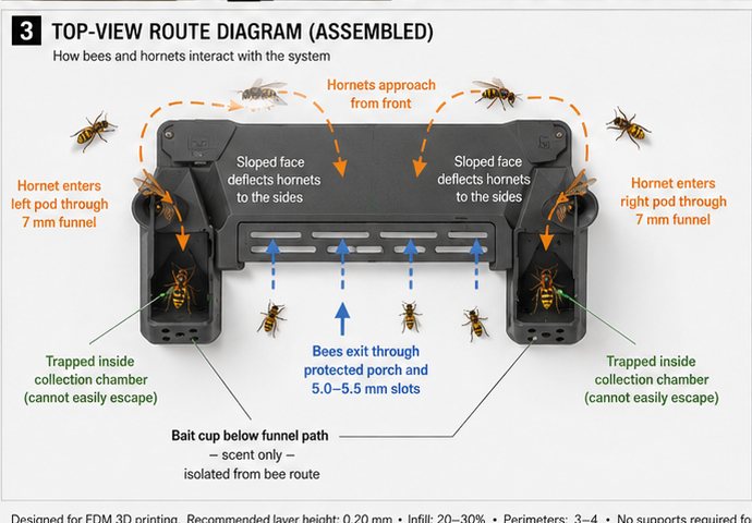 Asian hornet hive guard
