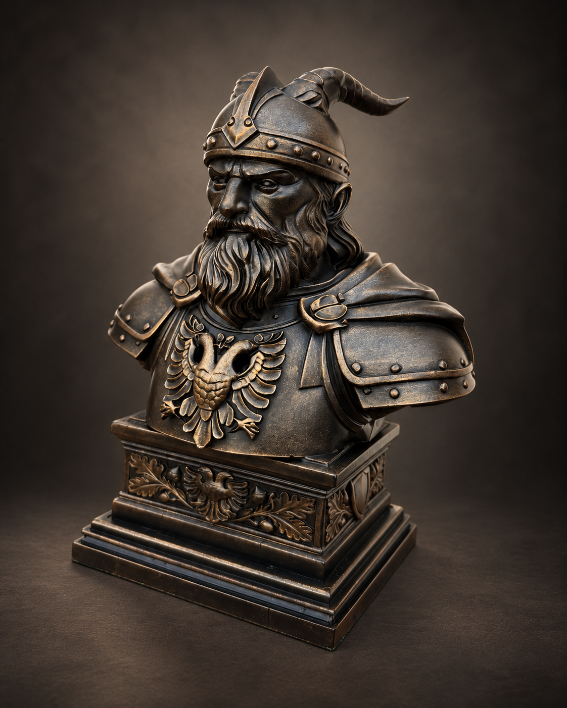 Skanderbeg sculpture, alternate gallery view