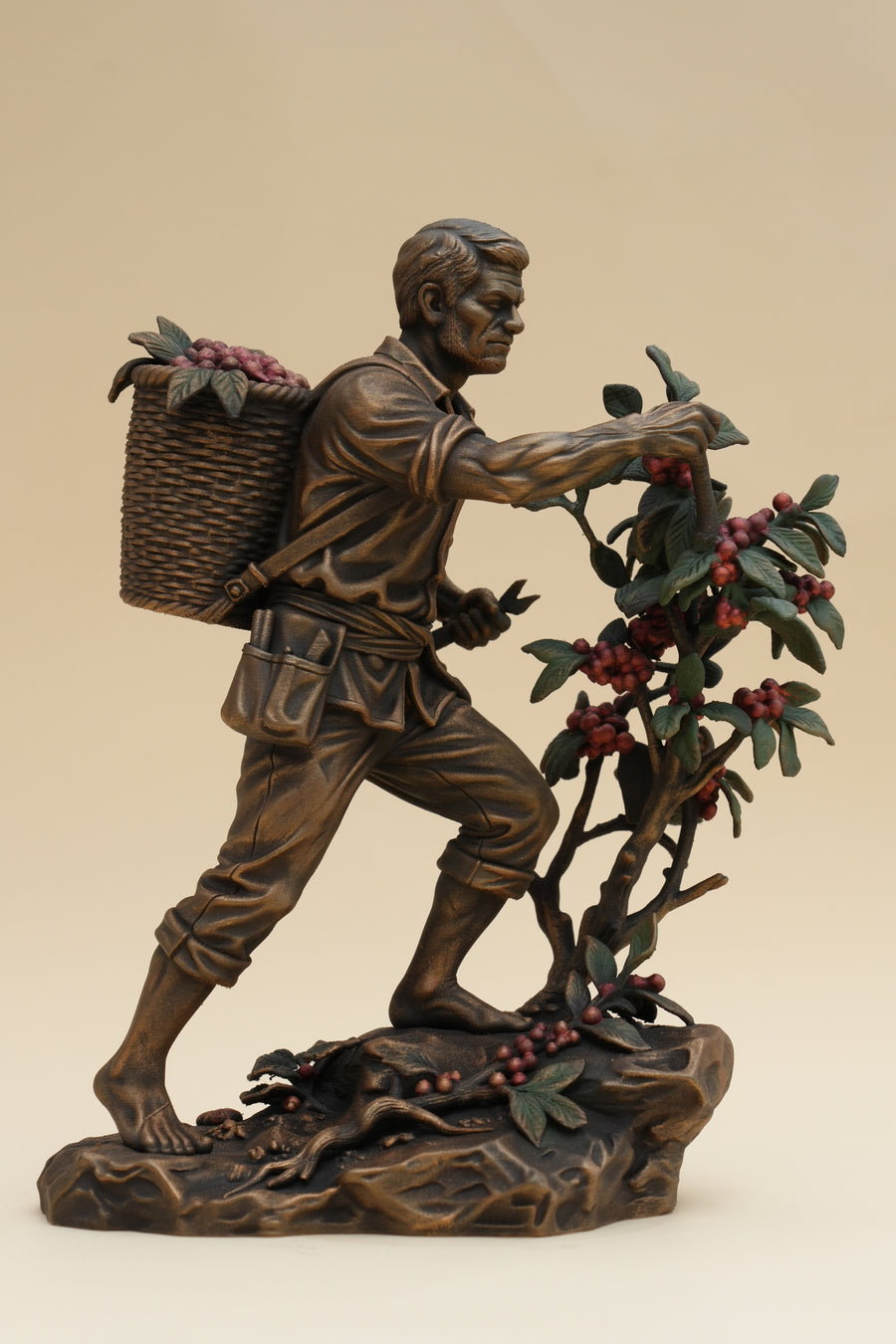 The Coffee Harvester sculpture, main view