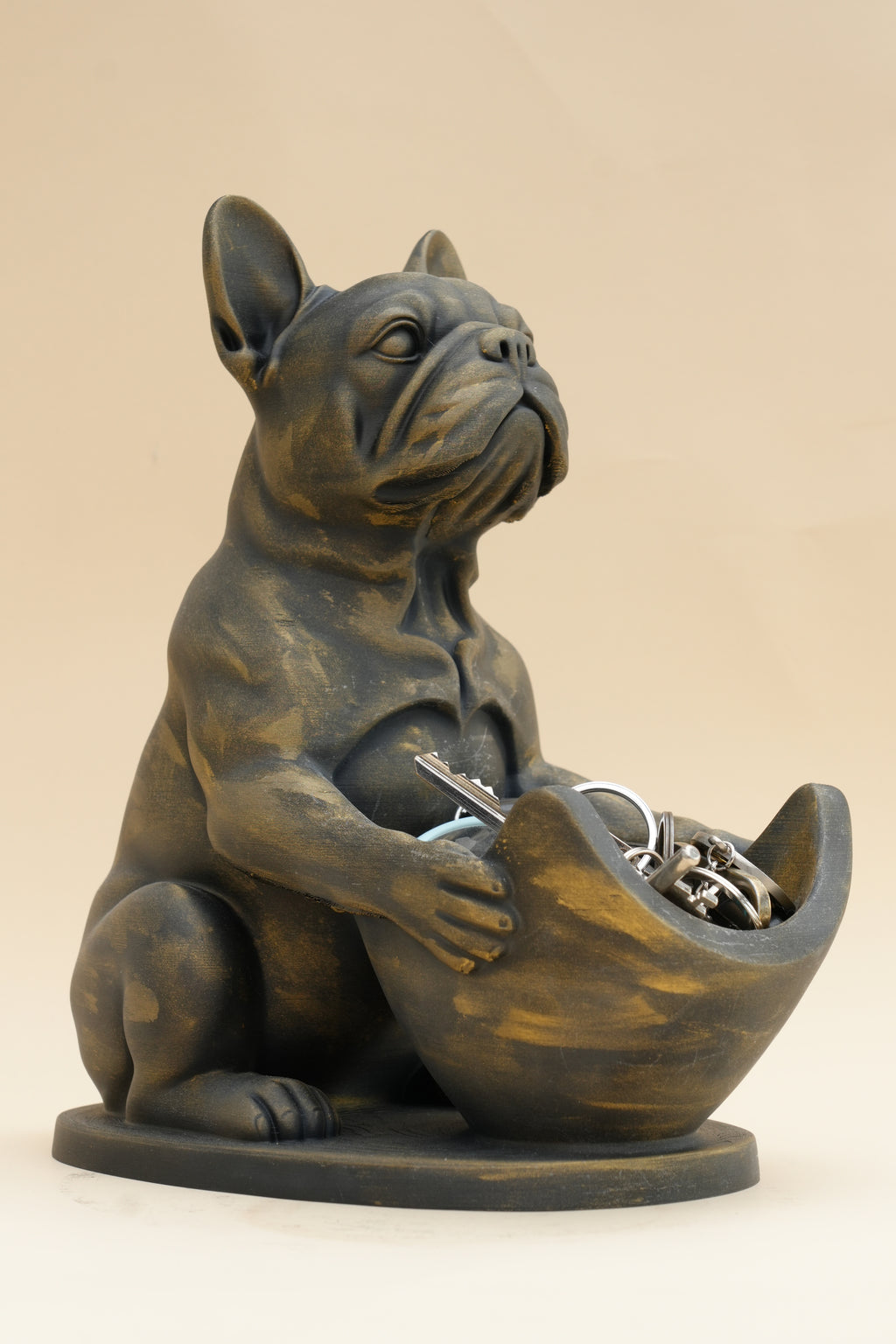 Frenchie Key Bowl, side view