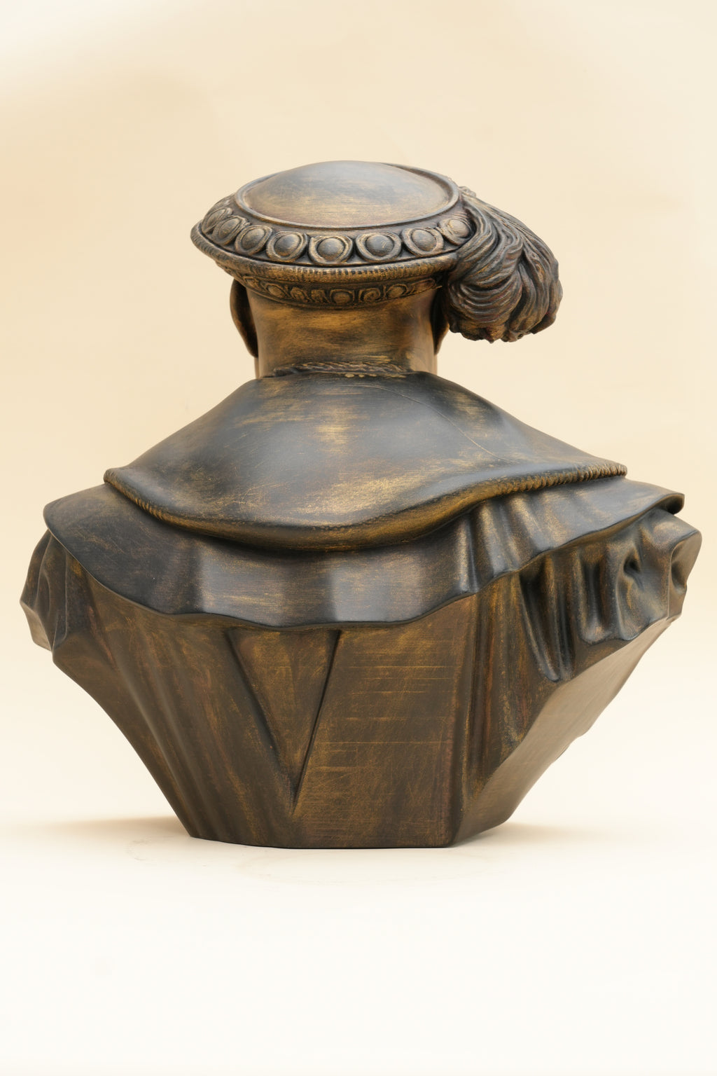 Henry VIII bust, rear view