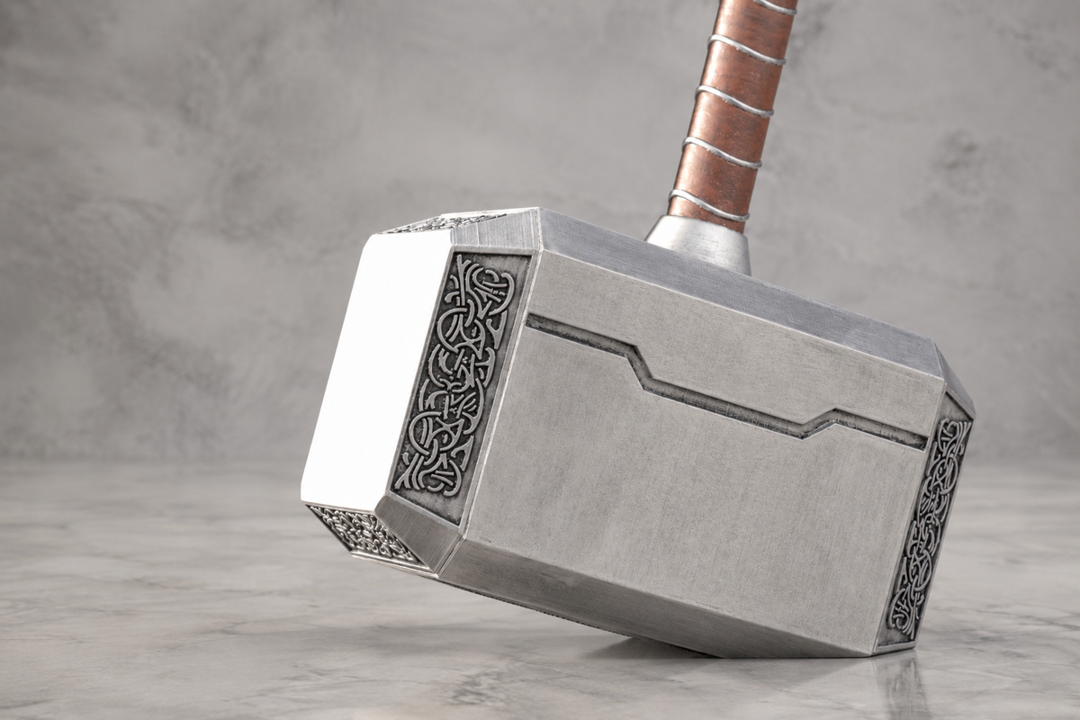 Thor’s Hammer display piece, alternate angle