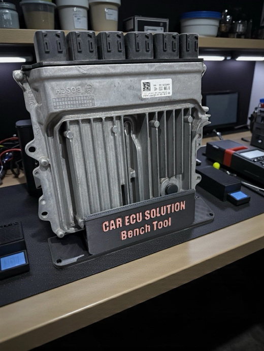 Custom ECU bench holder printed object