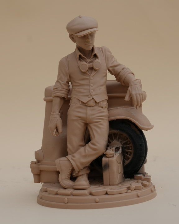 Unfinished physical print during development in the Vantage3DLab studio